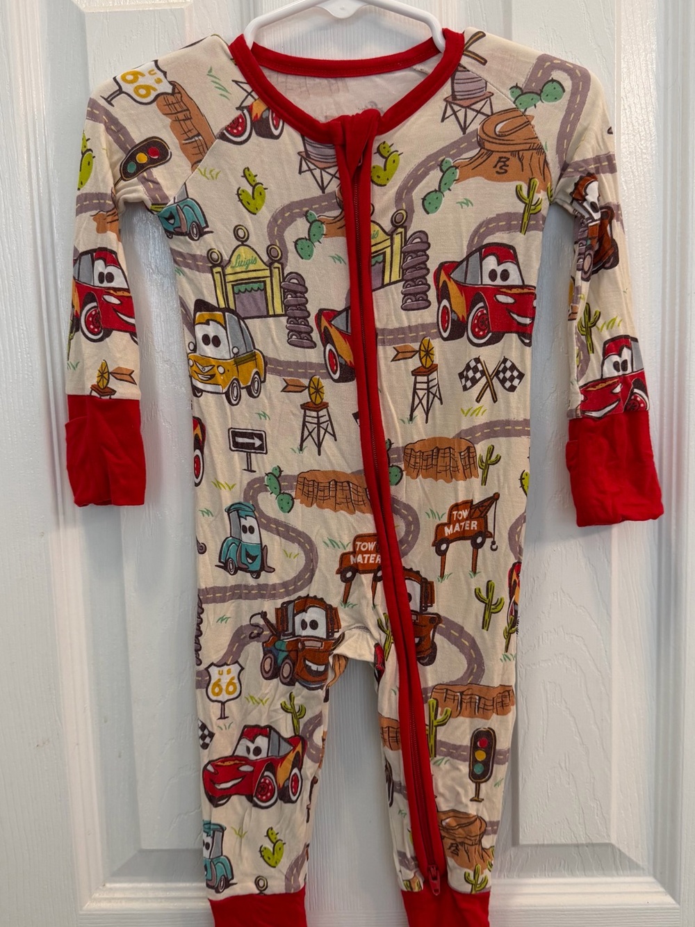 Little Sleepies Disney Cars 3-6 month zippy